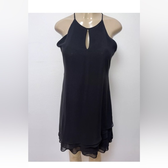 Calvin Klein Dresses & Skirts - Calvin Klein Black Cocktail Party Dress Chiffon Layered Size 4